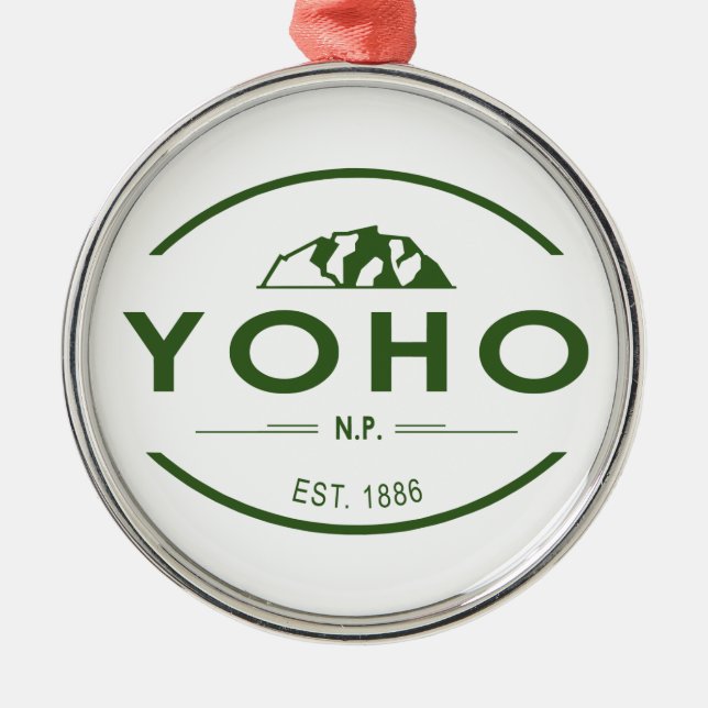 Yoho National Park Metal Tree Decoration (Front)