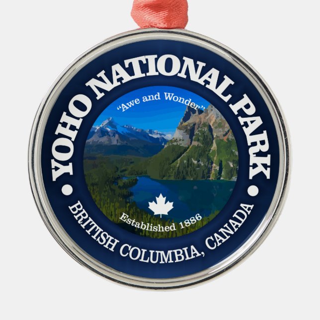 Yoho National Park Metal Tree Decoration (Front)