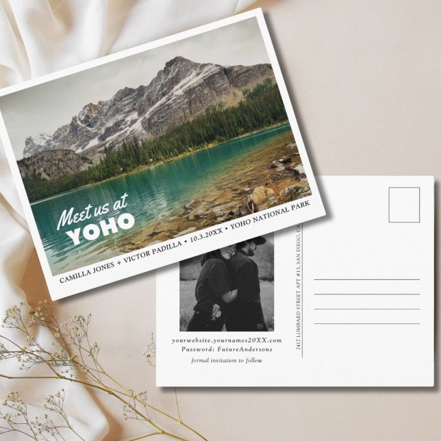 Yoho National Park Save the Date Postcard (Yoho National Park Save the Date Postcard)