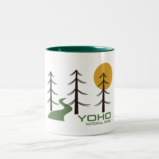 Yoho National Park Trail Two-Tone Coffee Mug (Center)