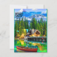 Yoho National Park Travel Poster, Yoho Canada Post