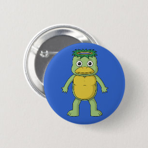Yokai Kappa (River Imp) 6 Cm Round Badge