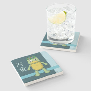 Yokai Kappa (River Imp) Stone Coaster