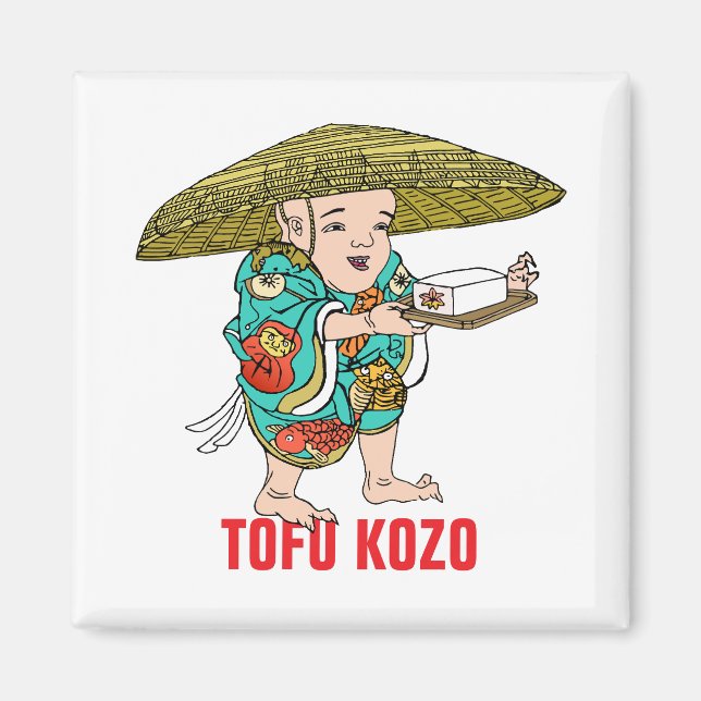 Yokai Series: Tofu Kozo Magnet (Front)