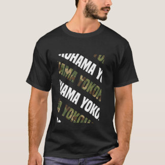 Yokohama Camo Pattern Green Camouflage T-Shirt