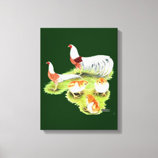 Yokohama Red Shoulder Family Canvas Print
