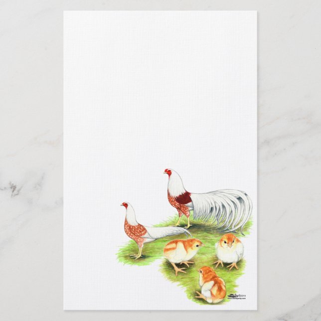 Yokohama Red Shoulder Pair Stationery (Front)