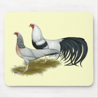 Yokohama: Silver Duckwing Pair Mouse Pad