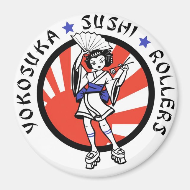 Yokosuka Sushi Roller Magnet (Front)