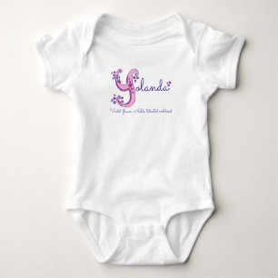 Yolanda girls name & meaning Y monogram shirt