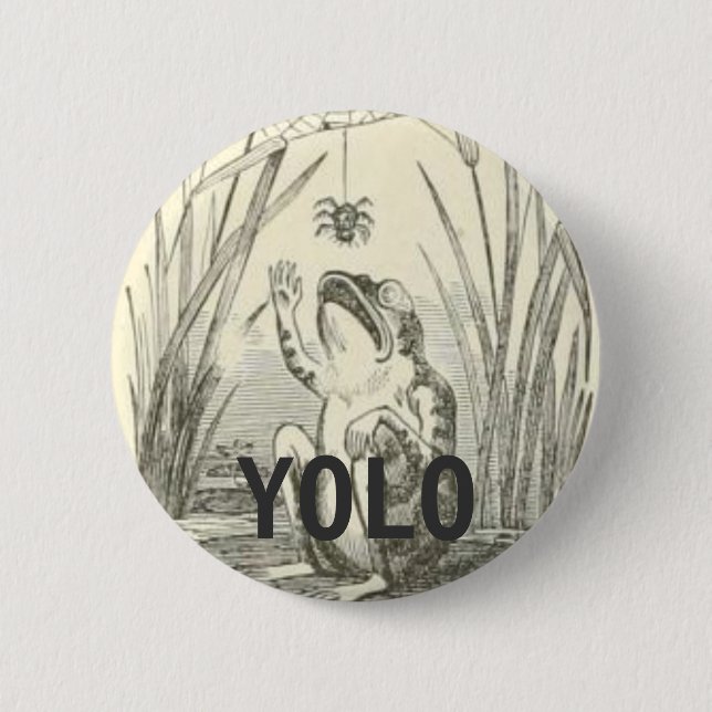 YOLO 6 CM ROUND BADGE (Front)