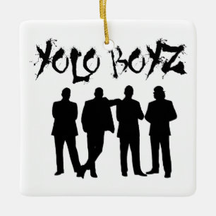 YOLO BOYZ CERAMIC TREE DECORATION
