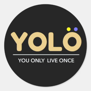 YOLO CLASSIC ROUND STICKER