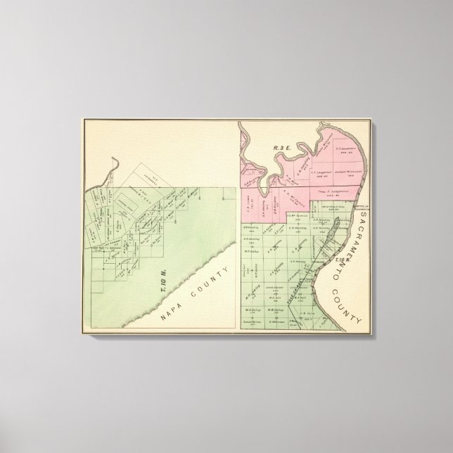 Yolo County 6 Canvas Print (Front)