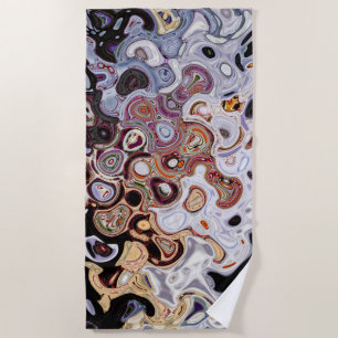Yolo County Fair Abstract 3 Purple SVP Images Beach Towel