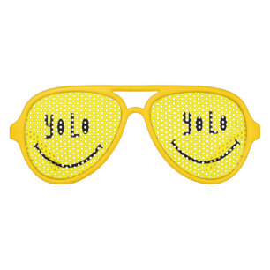 YOLO Funky Face Party Glasses