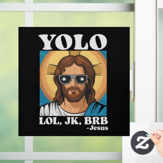 YOLO LOL JK BRB Jesus Funny Easter (Home)