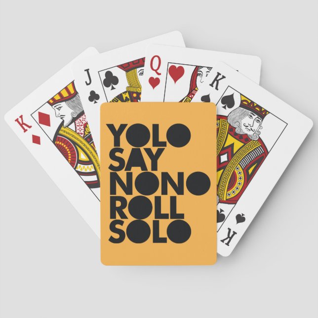 YOLO Roll Solo Filled Playing Cards (Back)