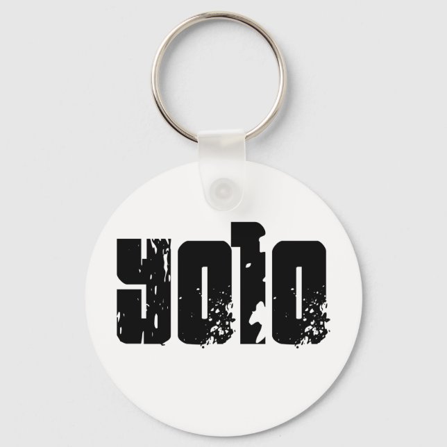 Yolo -- T-Shirt Key Ring (Front)