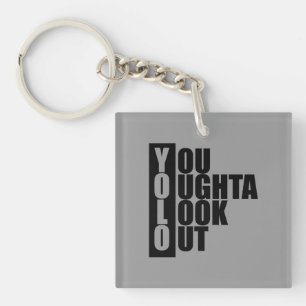 YOLO Vertical Box Key Ring