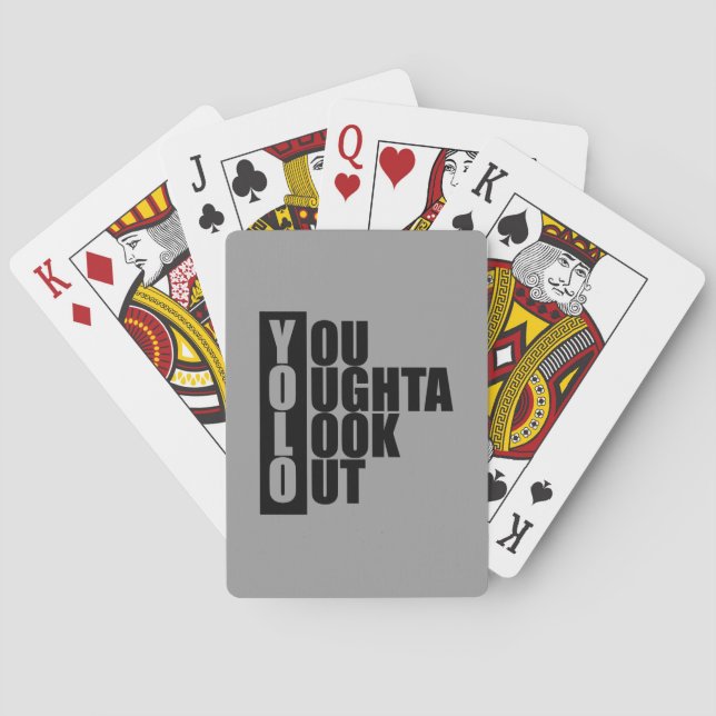 YOLO Vertical Box Playing Cards (Back)