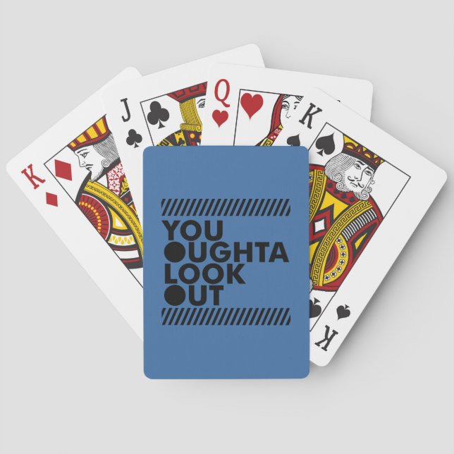 YOLO w/ Caution Playing Cards (Back)