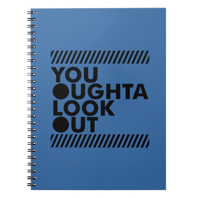 YOLO w/ Caution Spiral Notebook (Front)