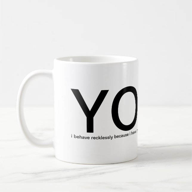 YOLO - You Only Live Once! please help me Coffee Mug (Left)