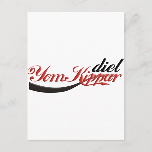 Yom Kippur Diet Postcard (Front)