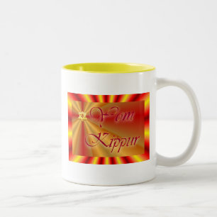 Yom Kippur Jewish Holiday Fasting Judaism Holy Day Two-Tone Coffee Mug