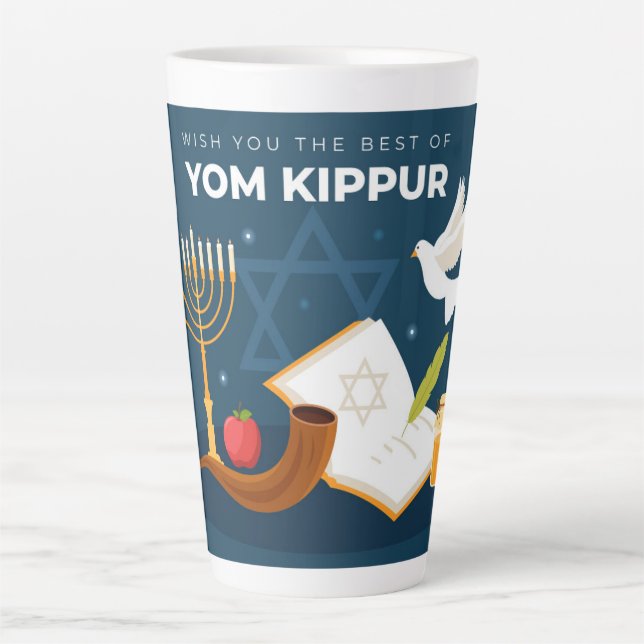Yom Kippur Latte Mug (Front)