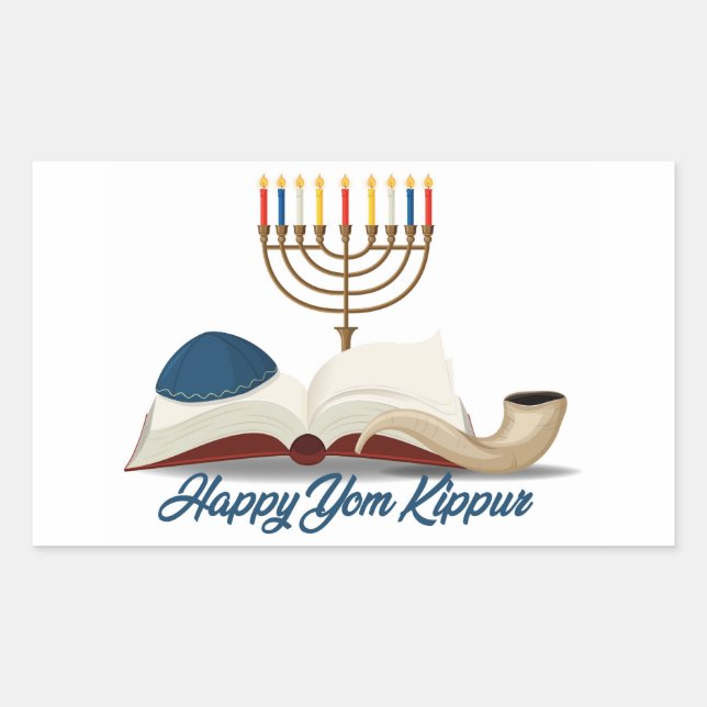 Yom Kippur  Rectangular Sticker (Front)