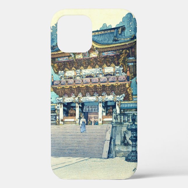 Yomeimon Gate, Hiroshi Yoshida, Woodcut Case-Mate iPhone Case (Back)