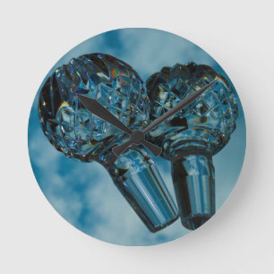 Yonder to the Crystal Blue Skies Round Clock