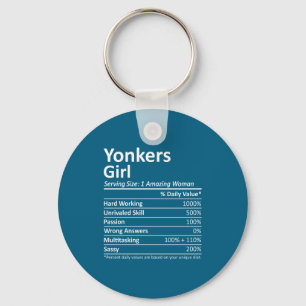 Yonkers Girl Ny New York State Funny City Home Roo Key Ring