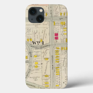 Yonkers Map Atlas iPhone 13 Case