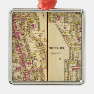 Yonkers, New York 11 Metal Tree Decoration