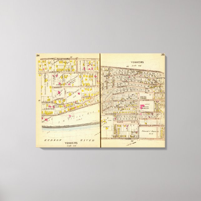 Yonkers, New York 13 Canvas Print (Front)