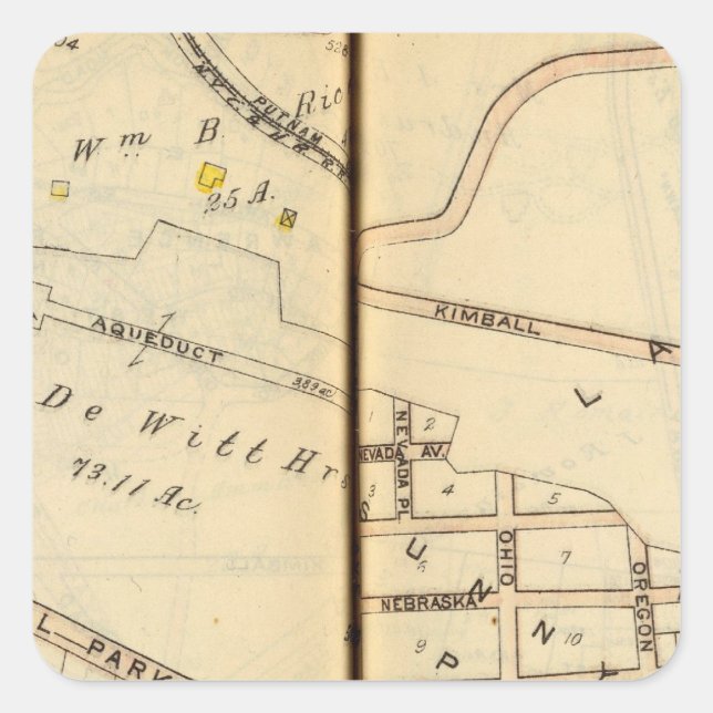 Yonkers, New York 6 Square Sticker (Front)