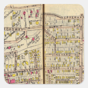 Yonkers, New York 9 Square Sticker