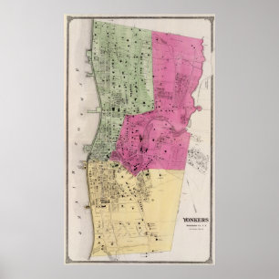 Yonkers, NY Atlas Poster