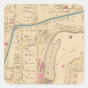 Yonkers wards 2-3, New York Square Sticker