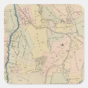 Yonkers wards 3-4, New York 2 Square Sticker