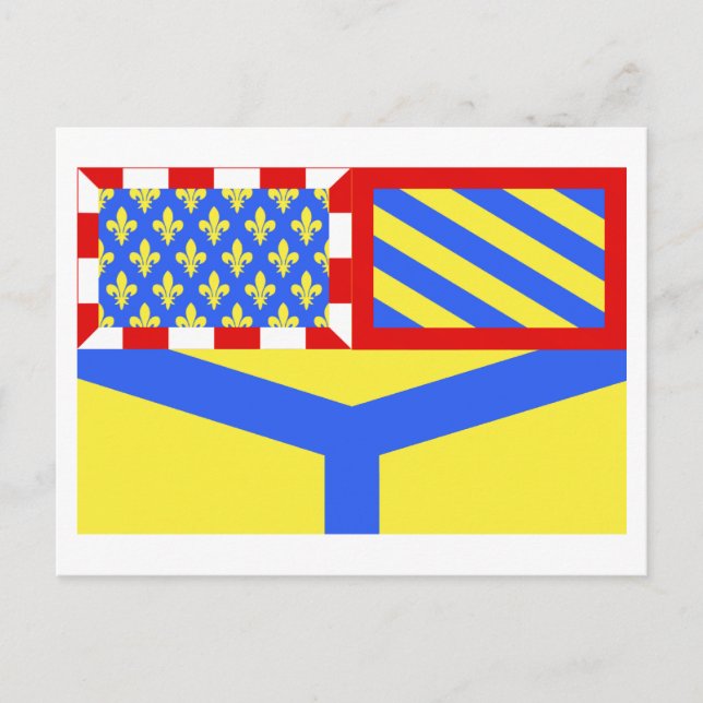 Yonne flag postcard (Front)