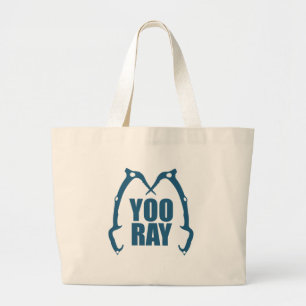 Yoo Ray (Ouray) Ice Climbing Large Tote Bag