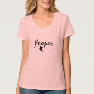 Yooper Fun & Fancy Font Gift T-shirt U.P. Michigan