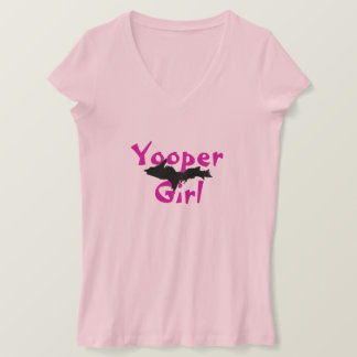 "Yooper Girl" Pale Pink Upper Peninsula t-shirt