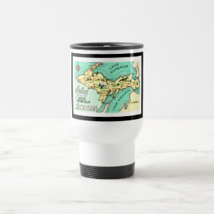 Yooper Vintage Postcard Travel Mug