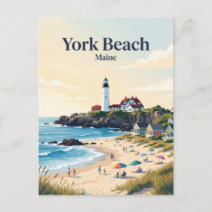 York Beach, Maine Postcard