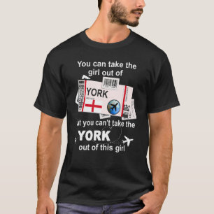 York Boarding Pass  York Girl  York T-Shirt